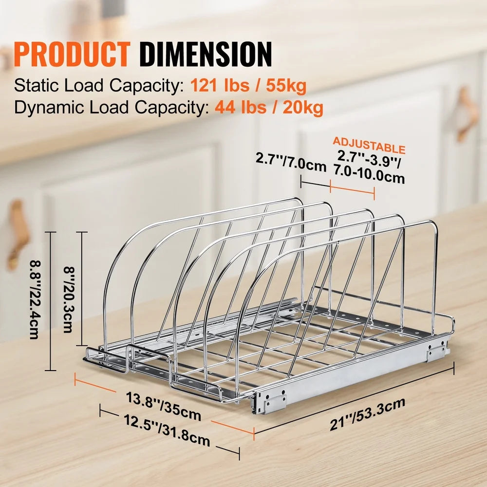 Expandable Pot Lid Organizer