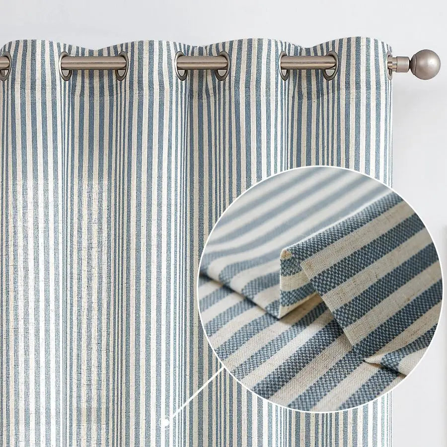 Linen Striped Curtains