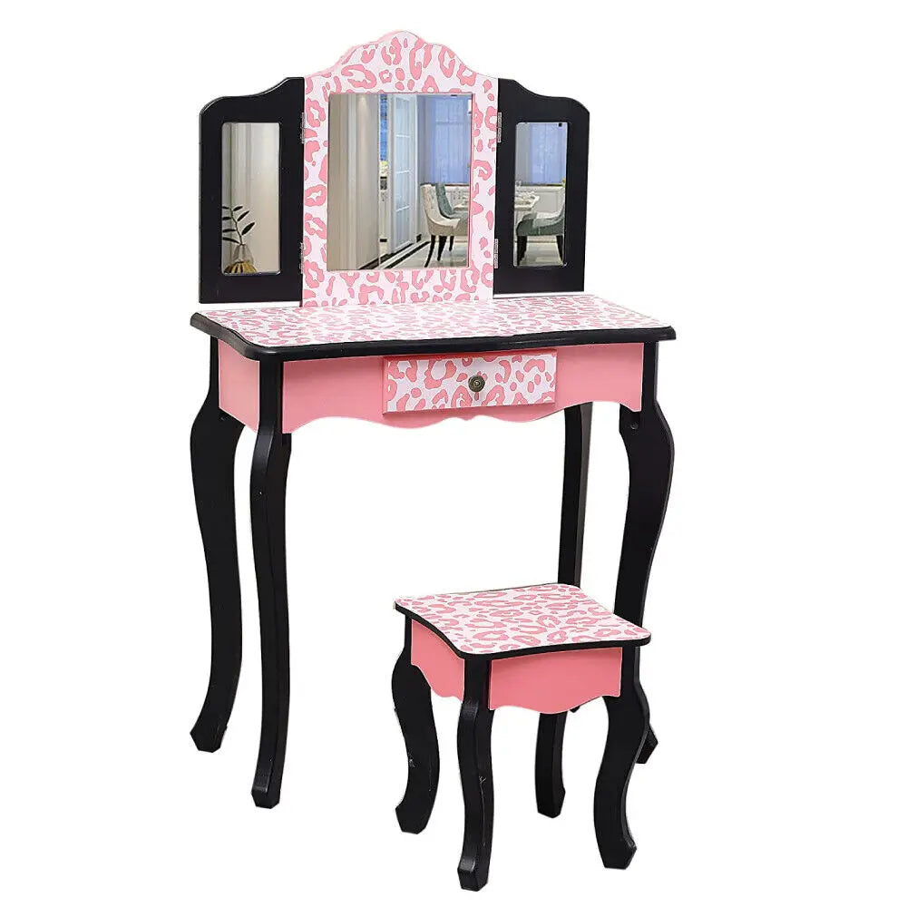 Kids Vanity Table and Stool