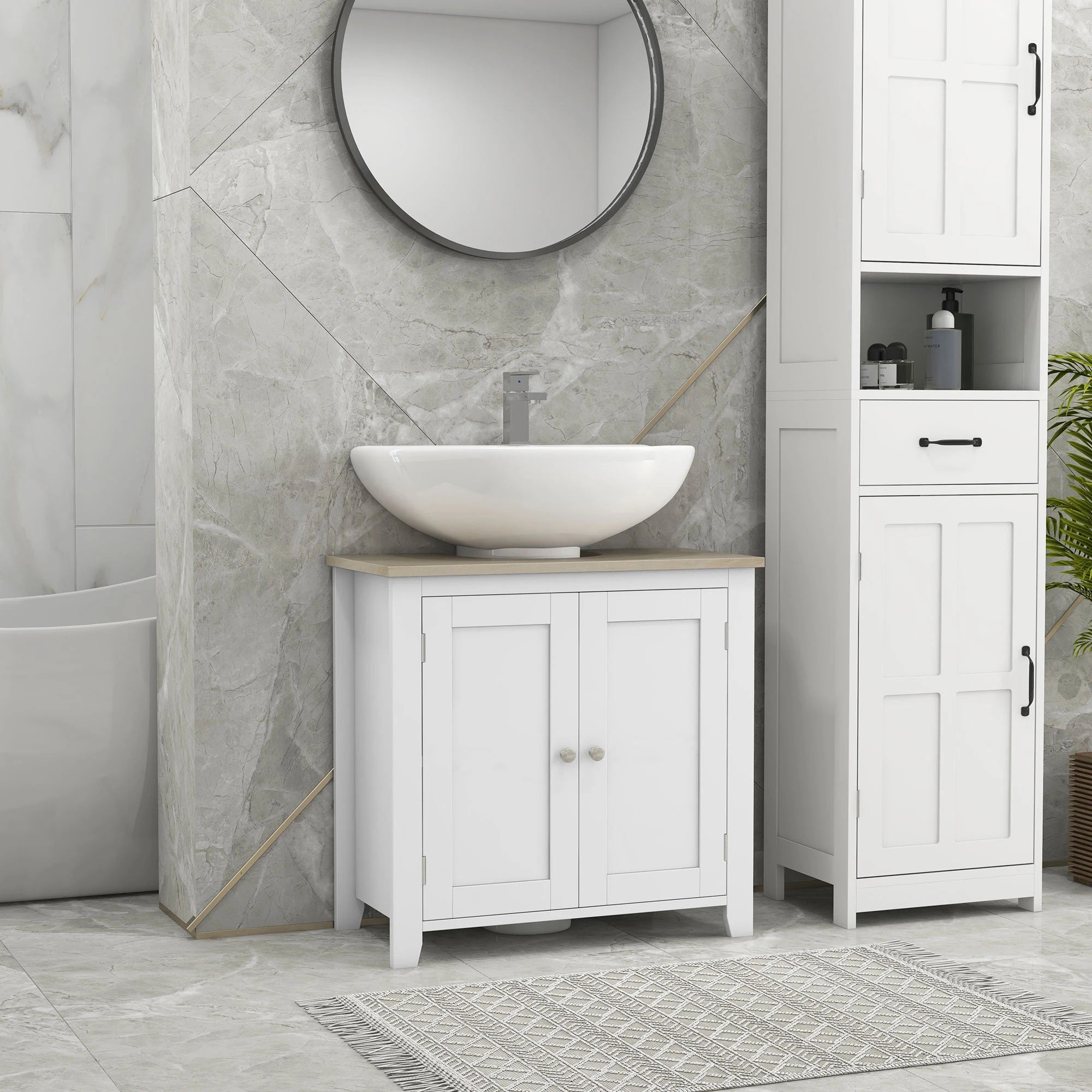 Pedestal Sink Storage Cabinet