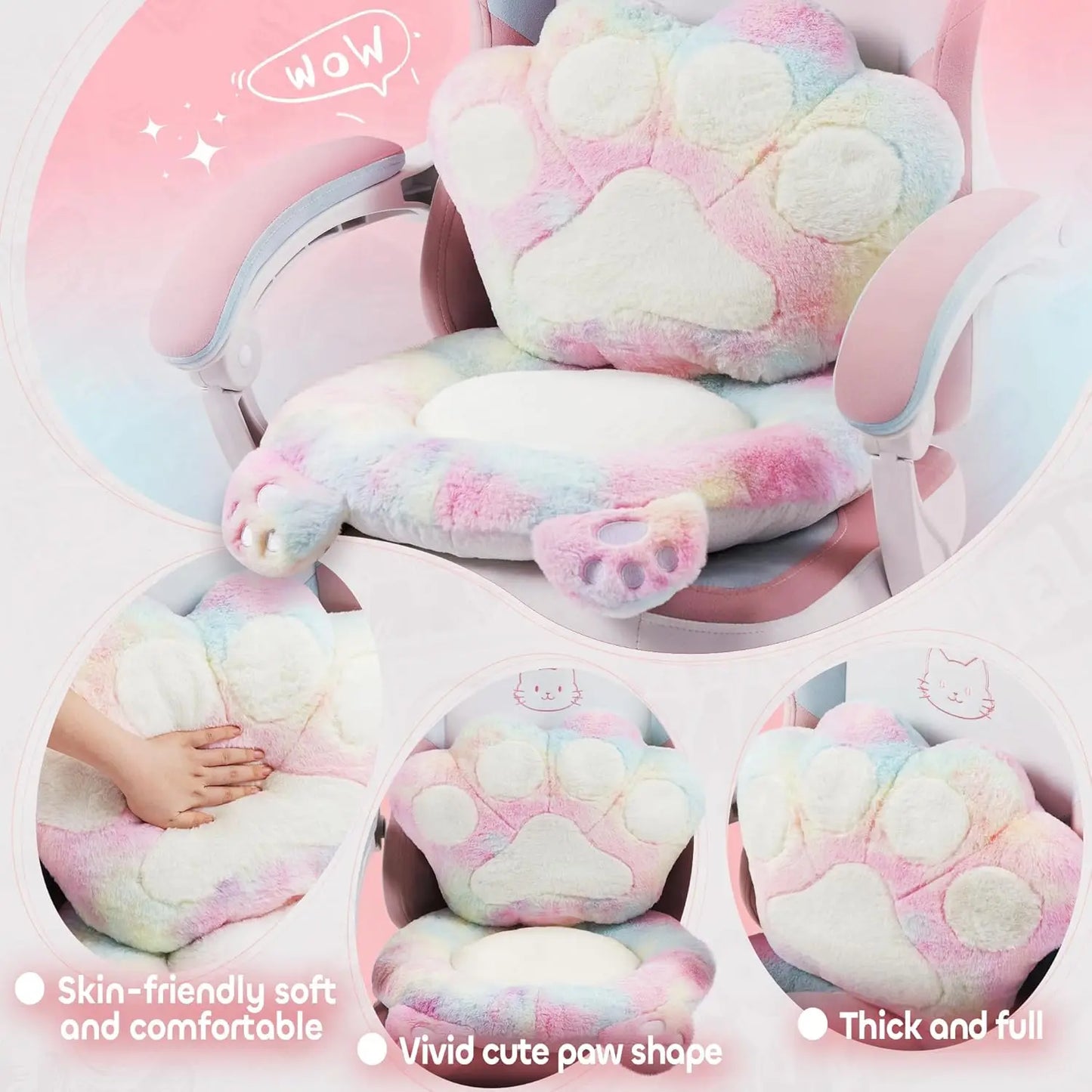 Gaming Chair with Cat Features