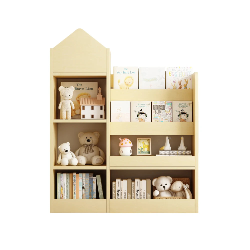 Kids Bookshelf Storage Organizer