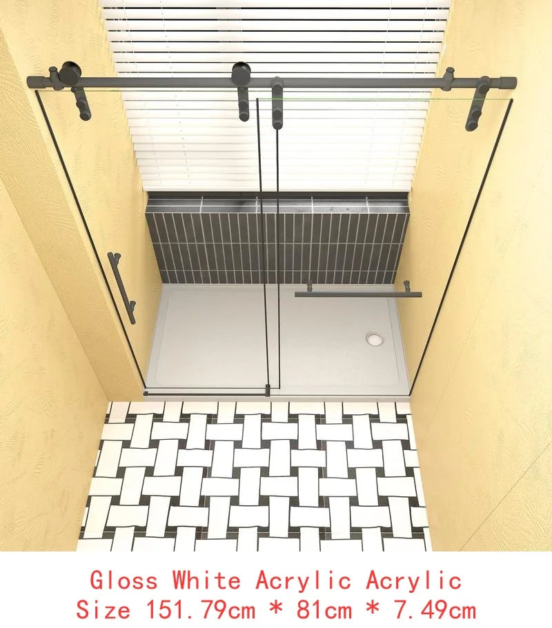 White Shower Base Pan/32" x 60"