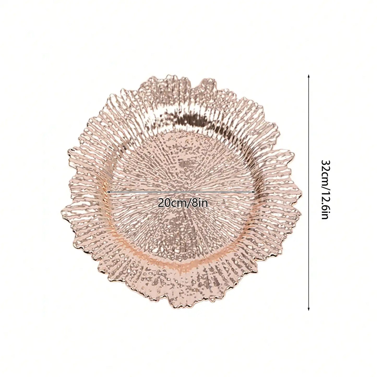 Dinner Plastic Plates - 24 PCS