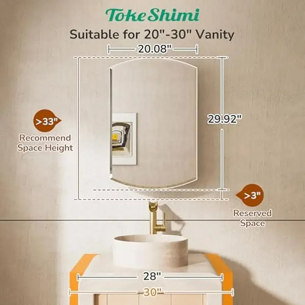 Oval Mirror Medicine Cabinet
