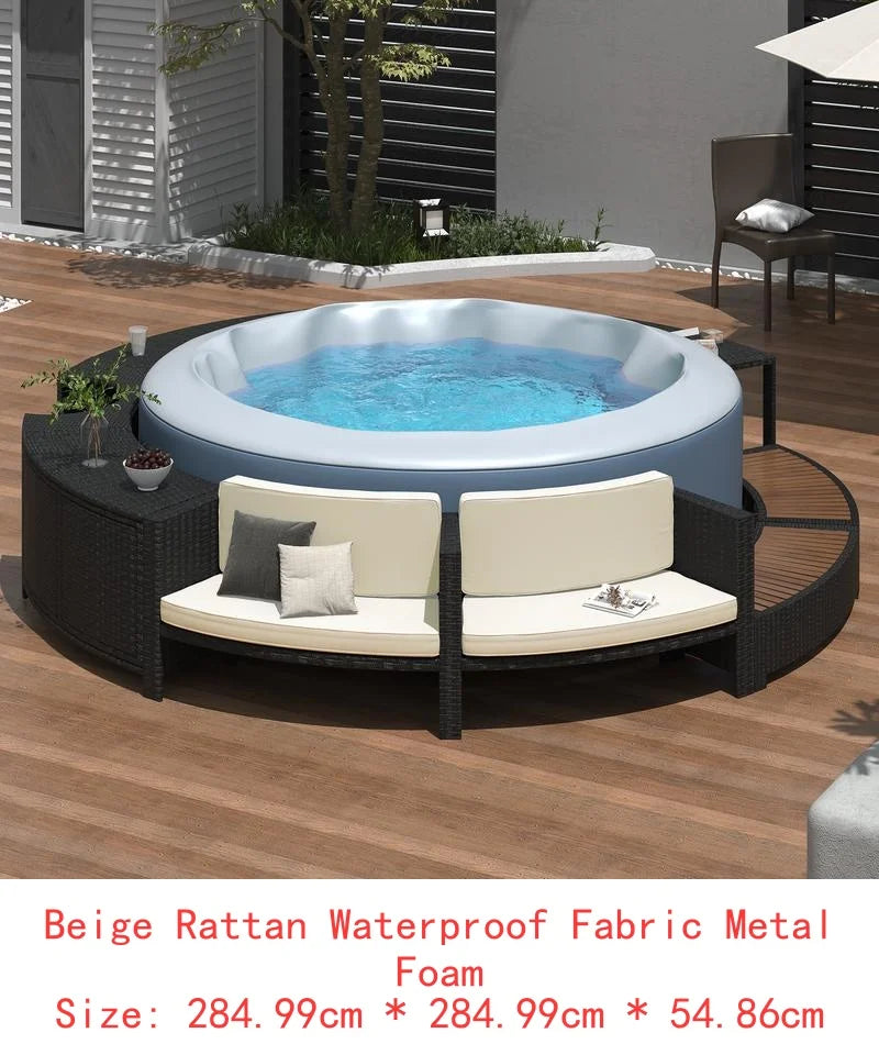 Patio Mini Sofa and Cushions