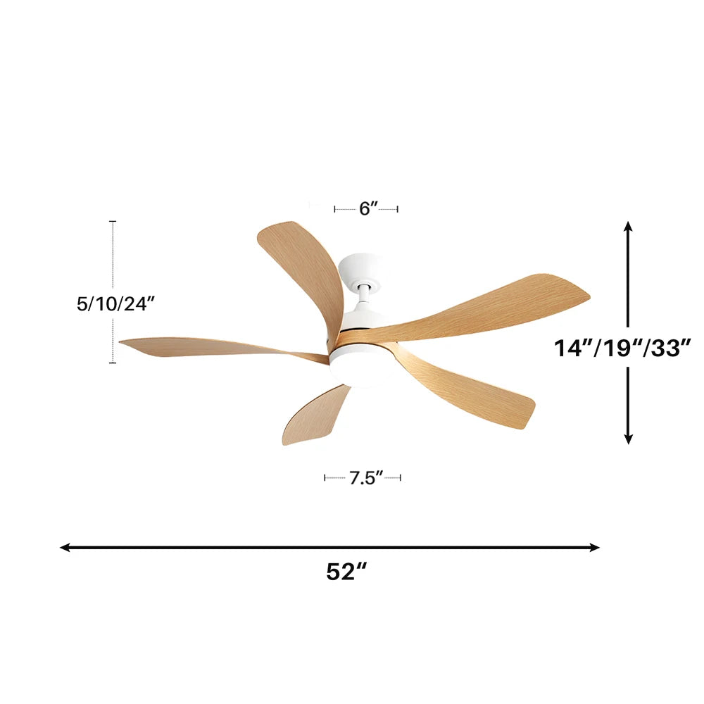 52-Inch Ceiling Fan/LED DC