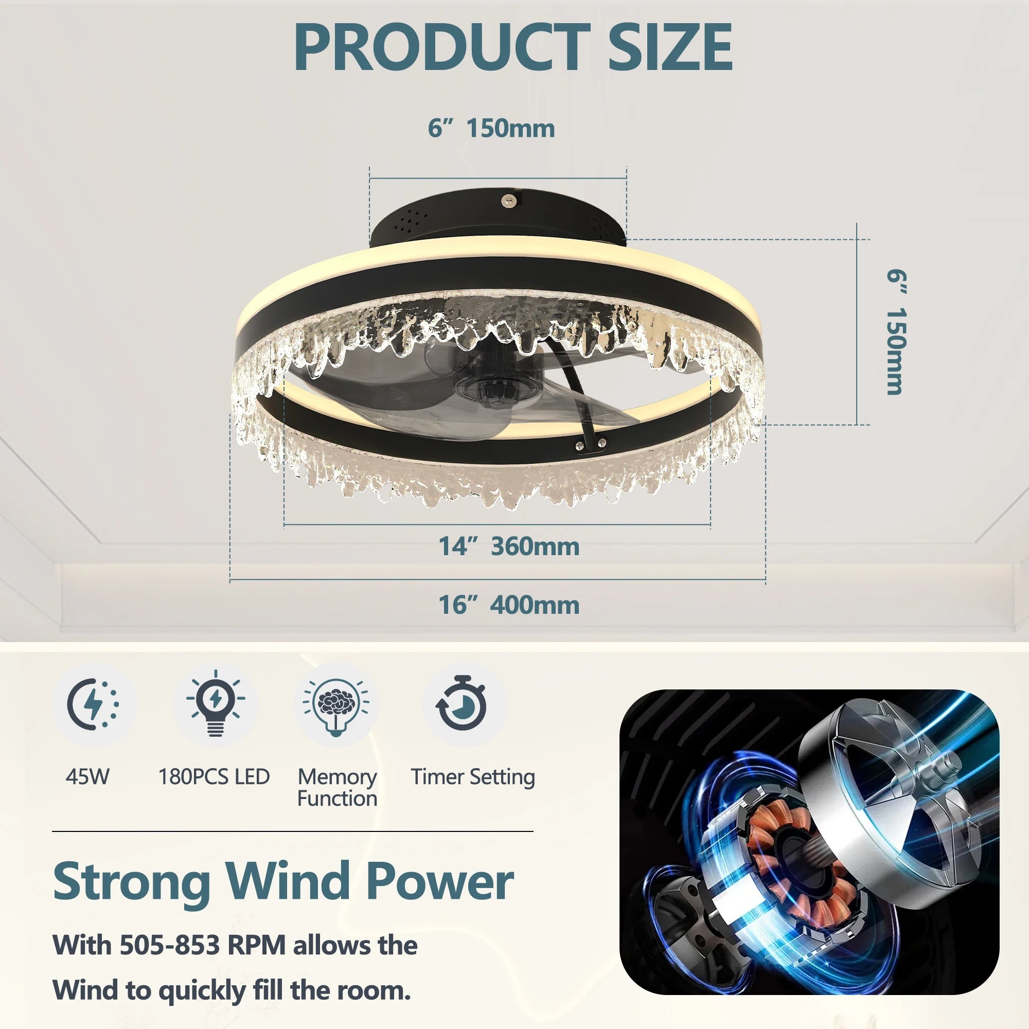Ceiling Fan LED Light Remote Control