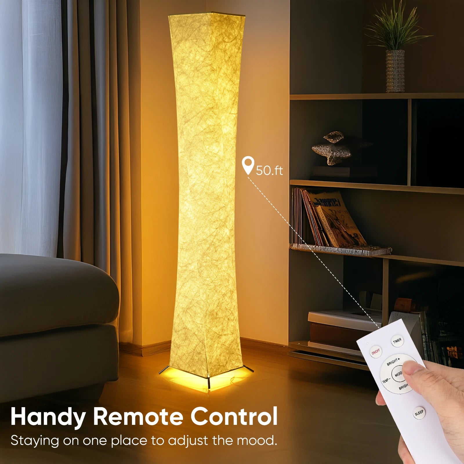 Soft Light Floor Lamp 52 Cozy Elegant Room Illumination