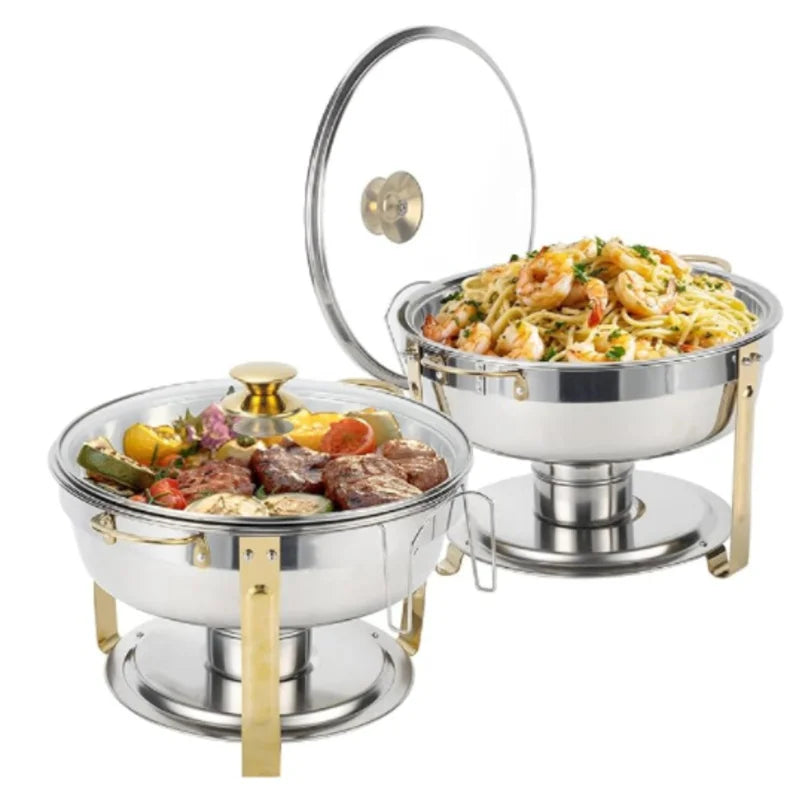 Stainless Steel Chafing Dish - 2/4 Pack