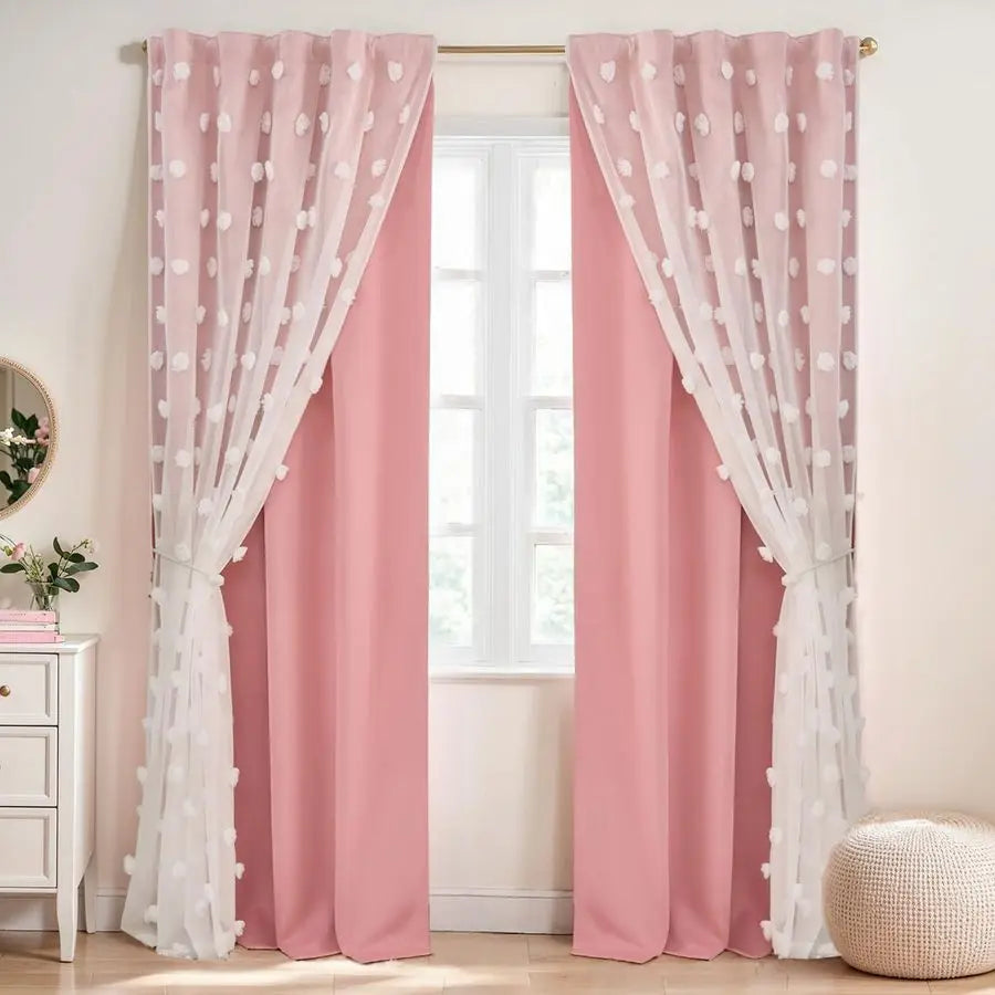 Pink Blackout Curtains