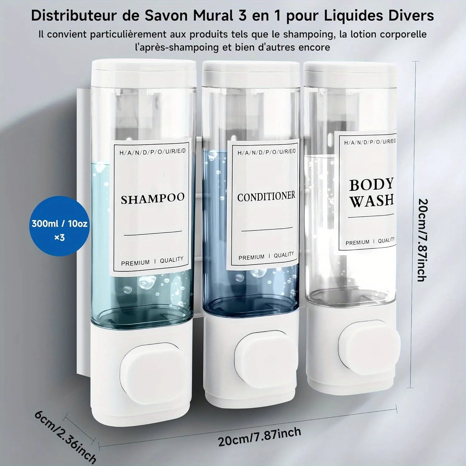 Shampoo Conditioner Soap Dispenser