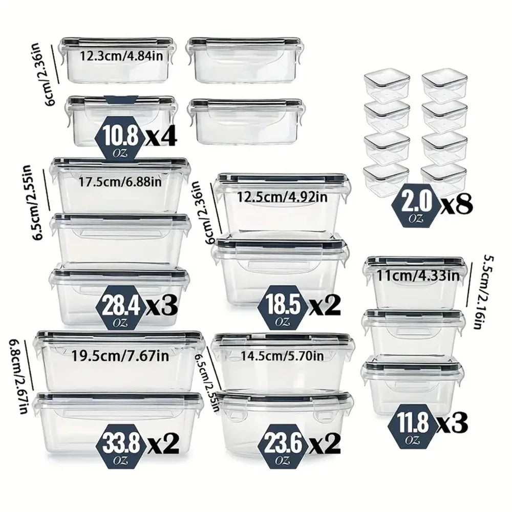 24PCS Kitchen Storage Container Set