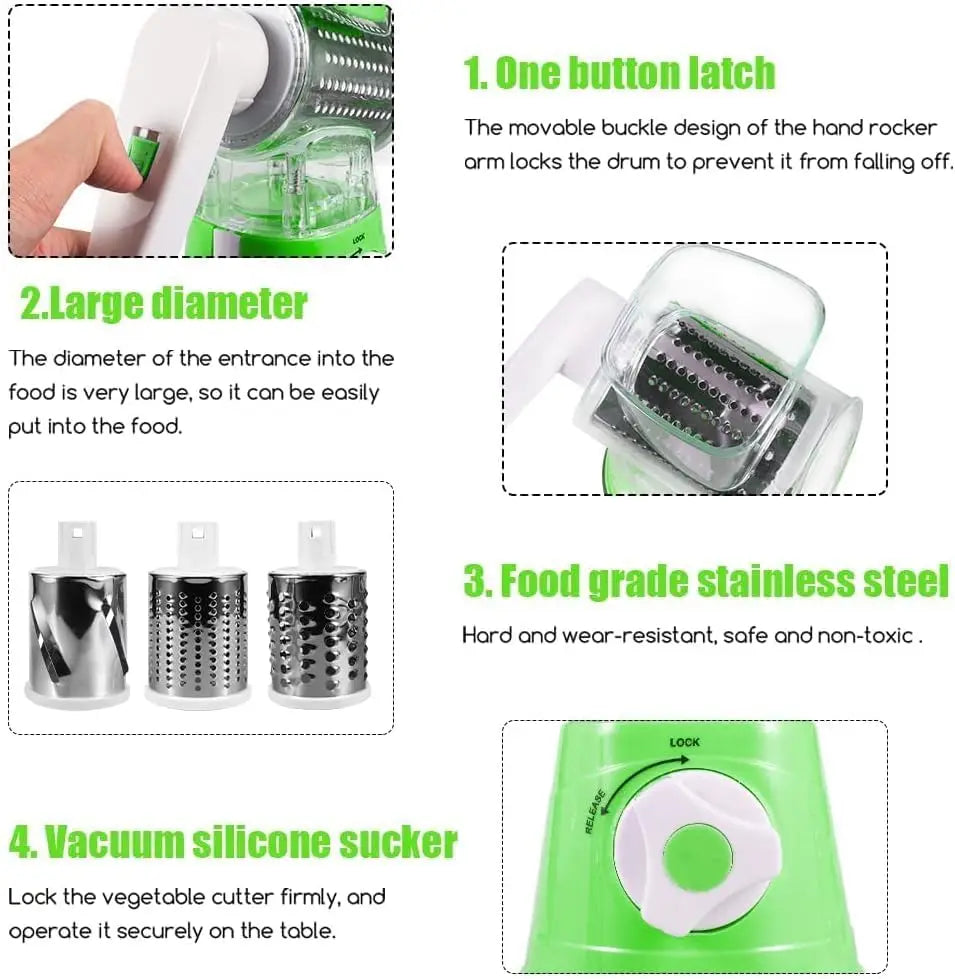 Rotary Grater Slicer Shredder