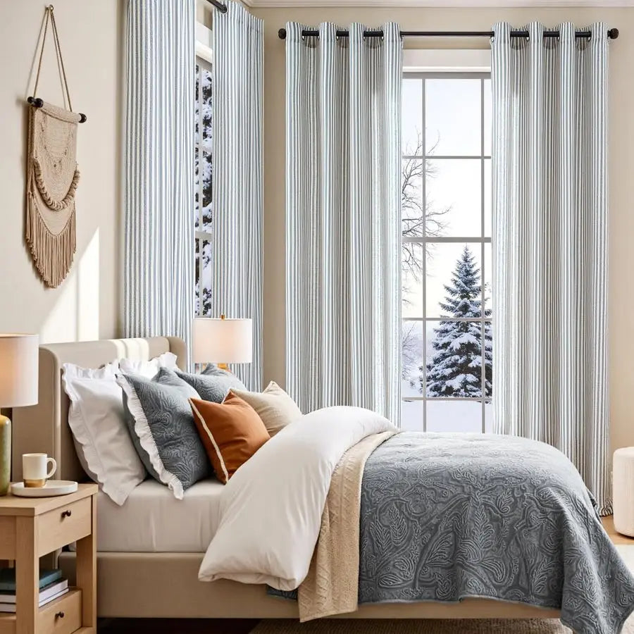 Linen Striped Curtains