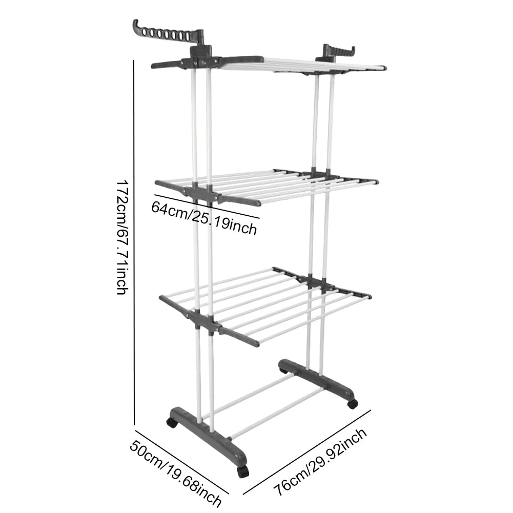 4-Tier Foldable Laundry Drying Rack