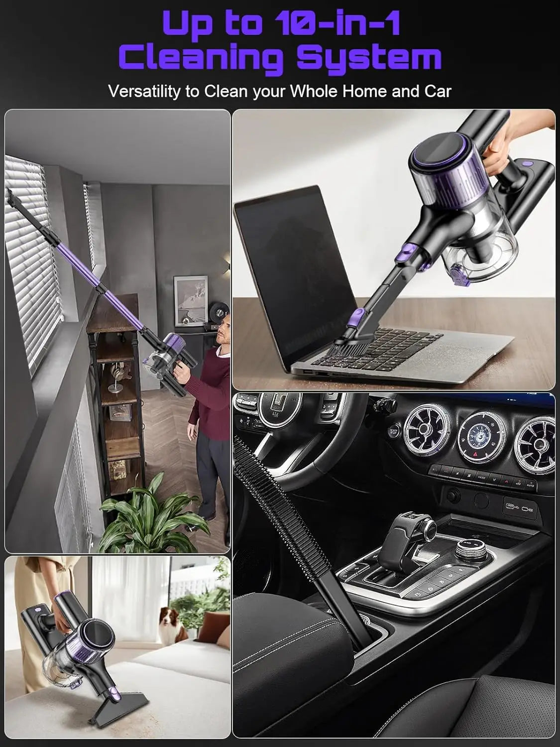 cordless vacuum cleaner with strong suction