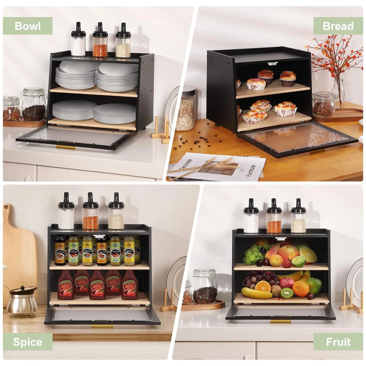 Double Layer Bread Box