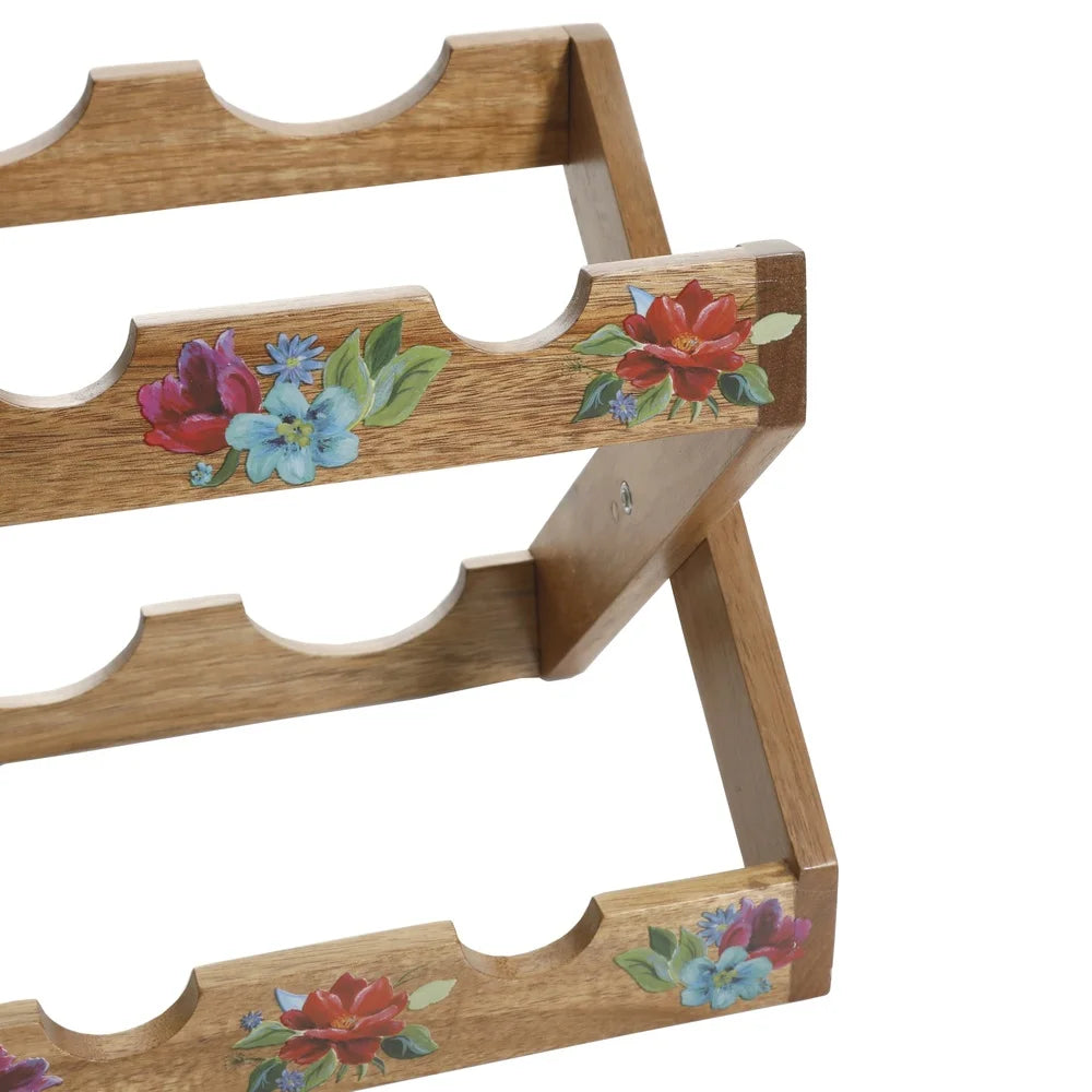 Acacia Wood Wine Rack