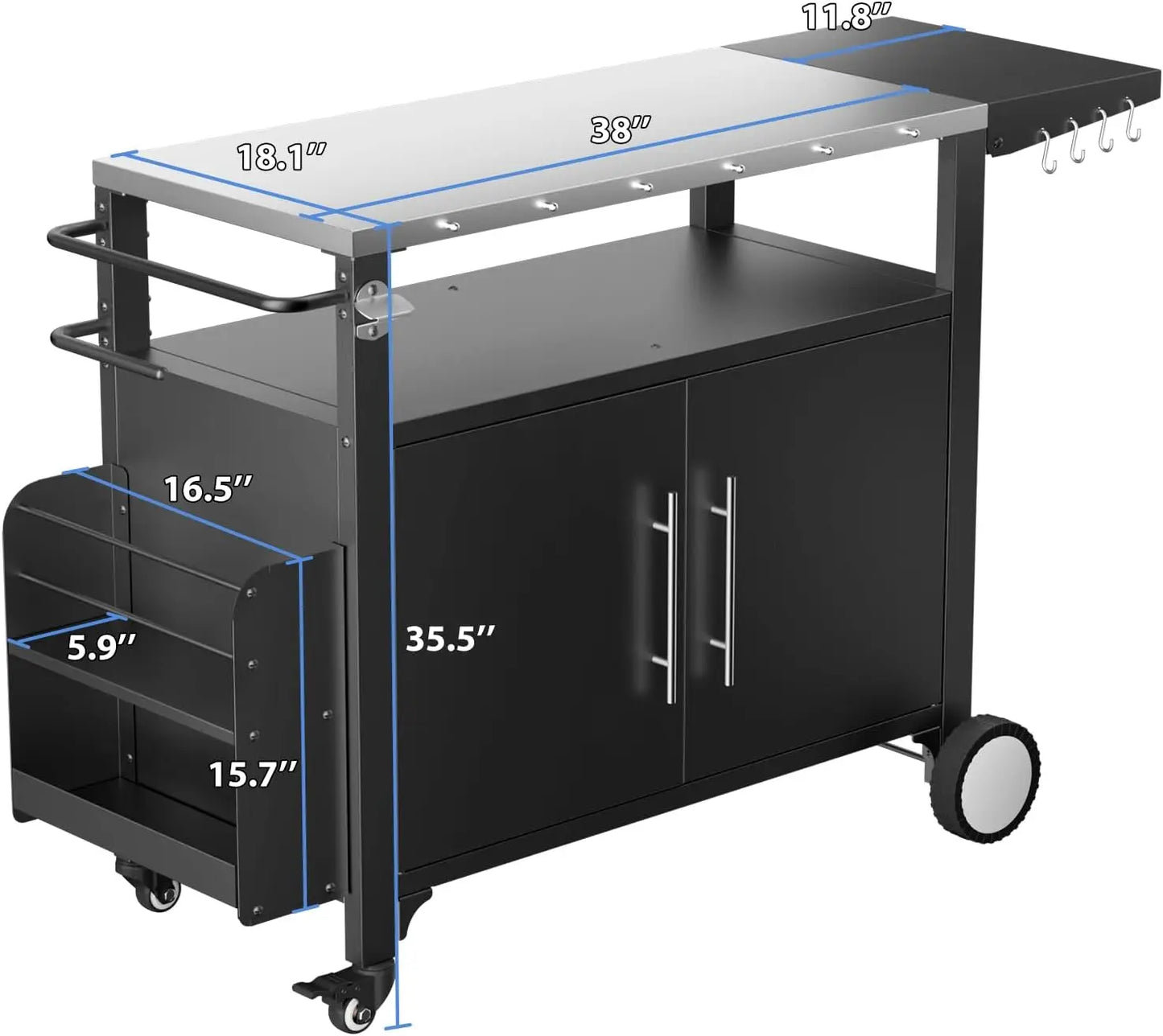 Outdoor Grill Cart