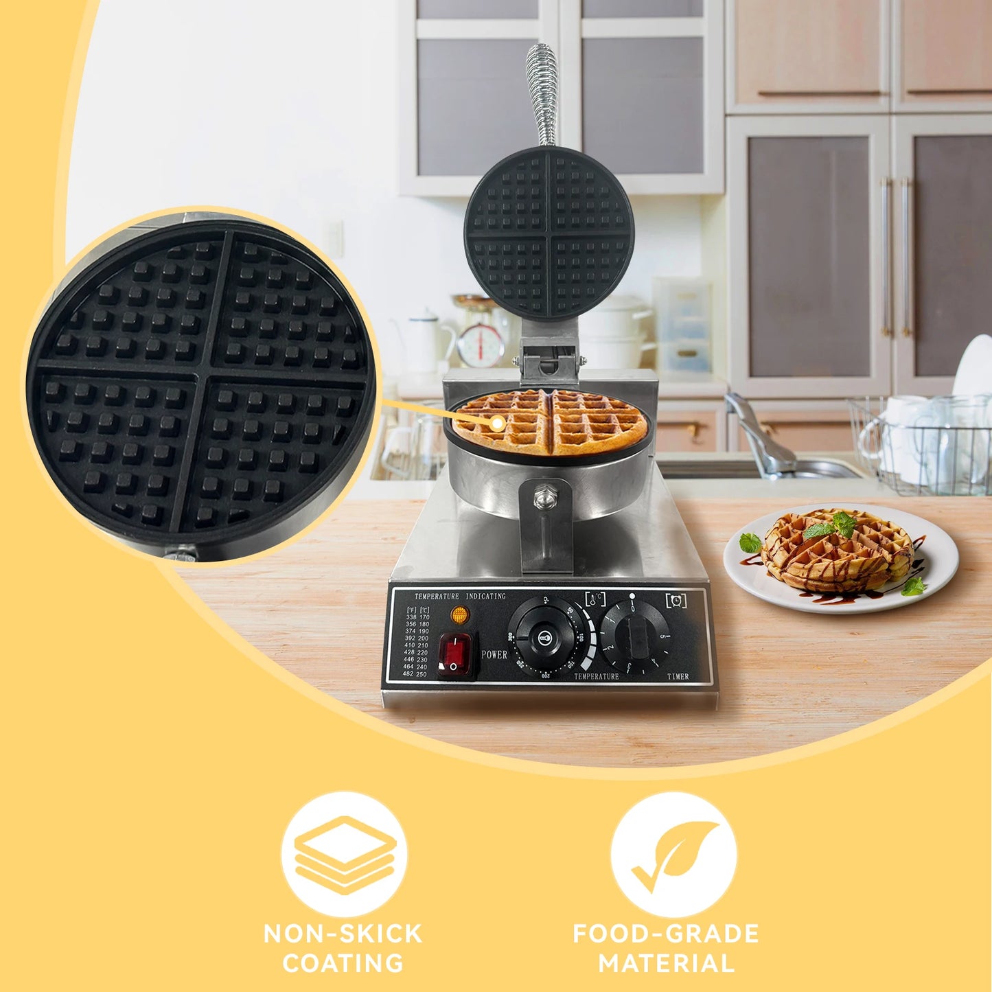 Commercial Waffle Maker Nonstick