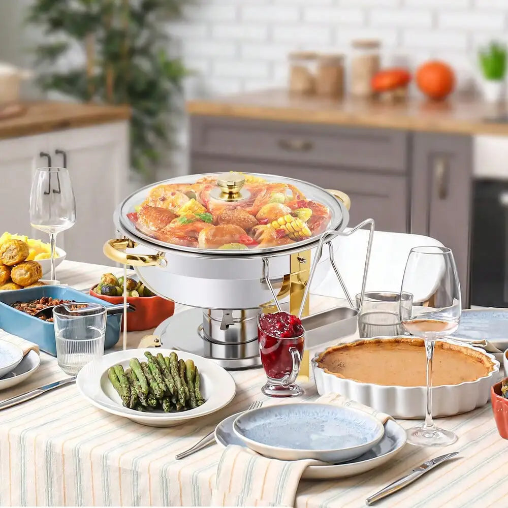Stainless Steel Chafing Dishes - 2 Pack