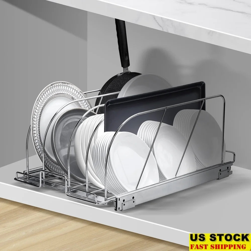 Expandable Pot Lid Organizer