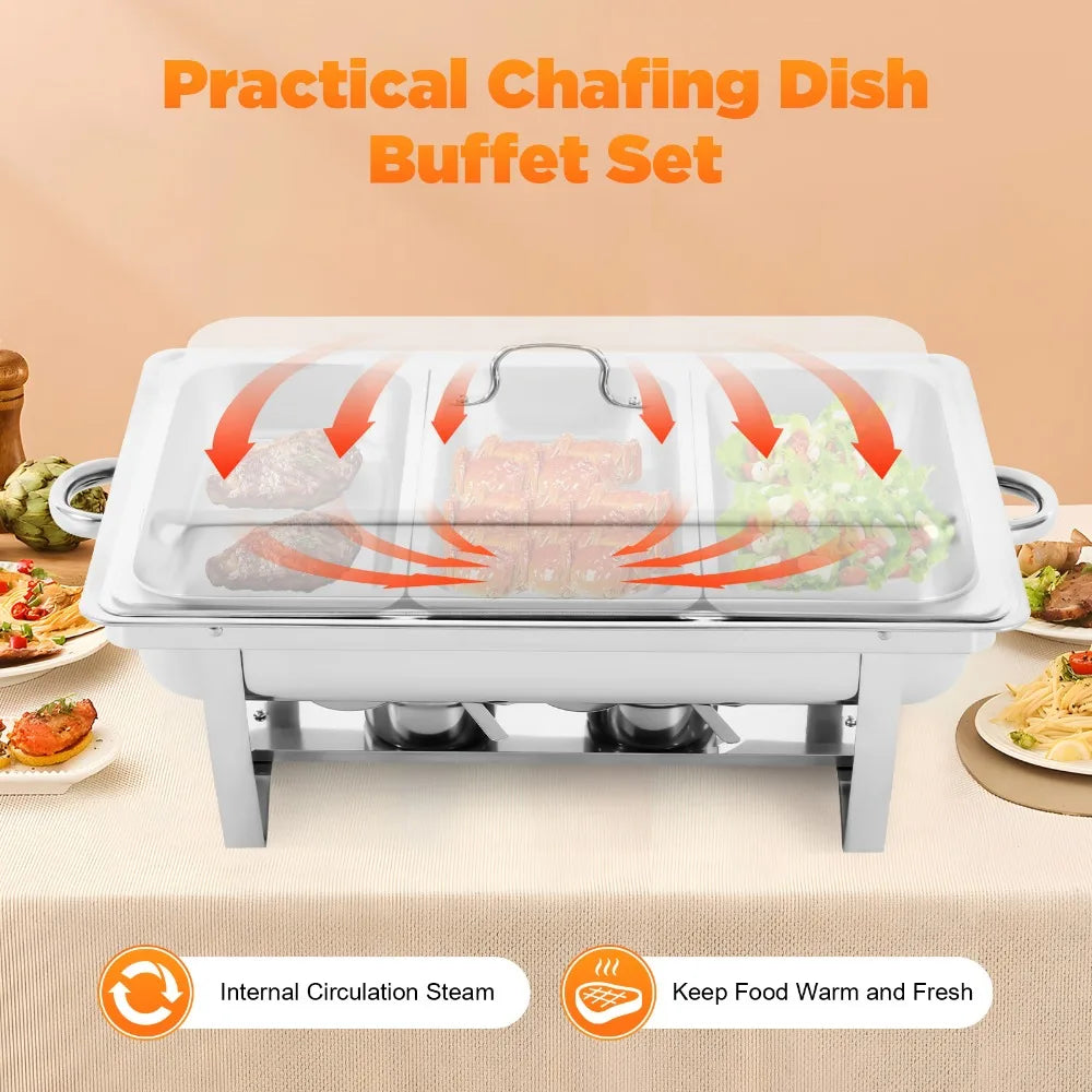 Chafing Buffet Stainless Steel - Set 9L