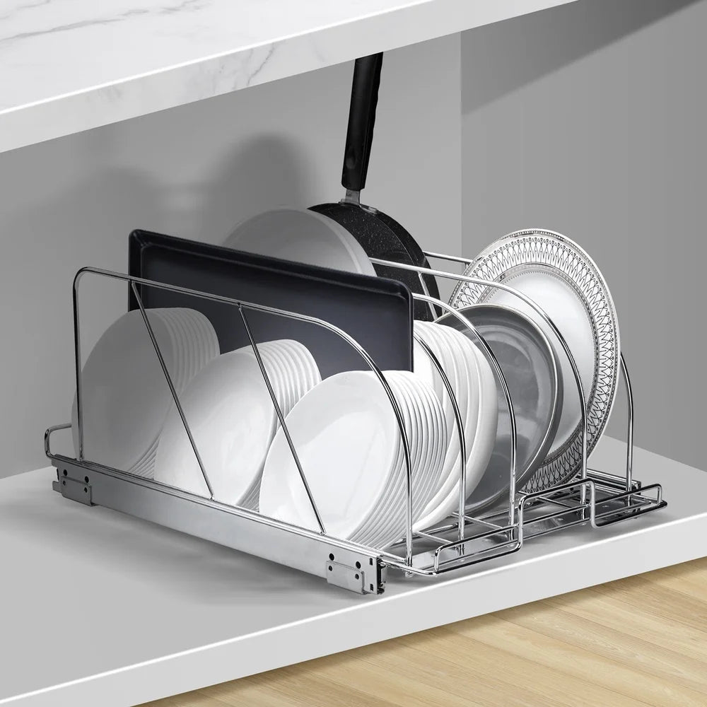 Expandable Pot Lid Organizer