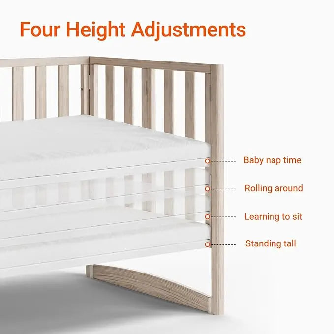 Mini Crib Removable Wheels