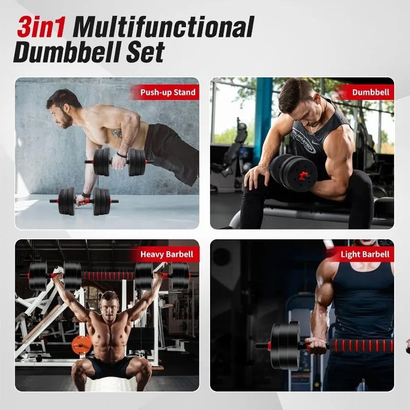 Adjustable Dumbbells Barbells