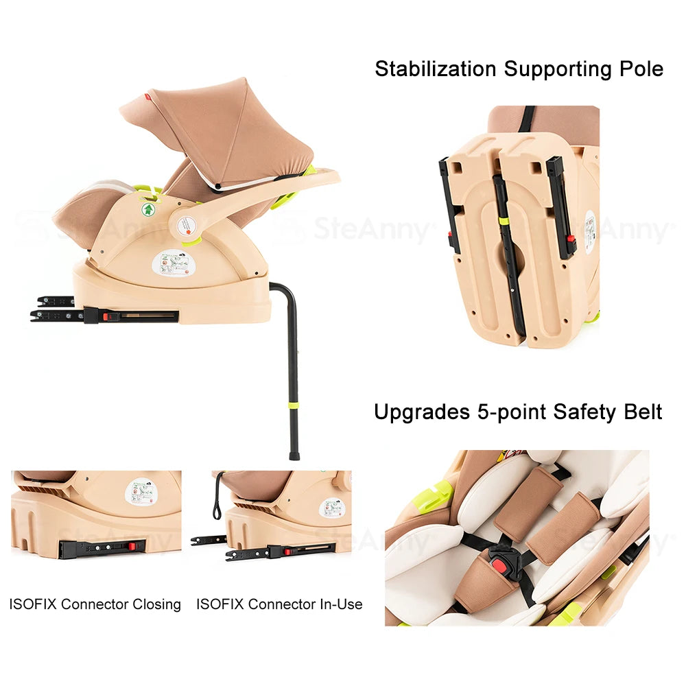 3 In 1 Baby Stroller with Car Seat and Carry Cot