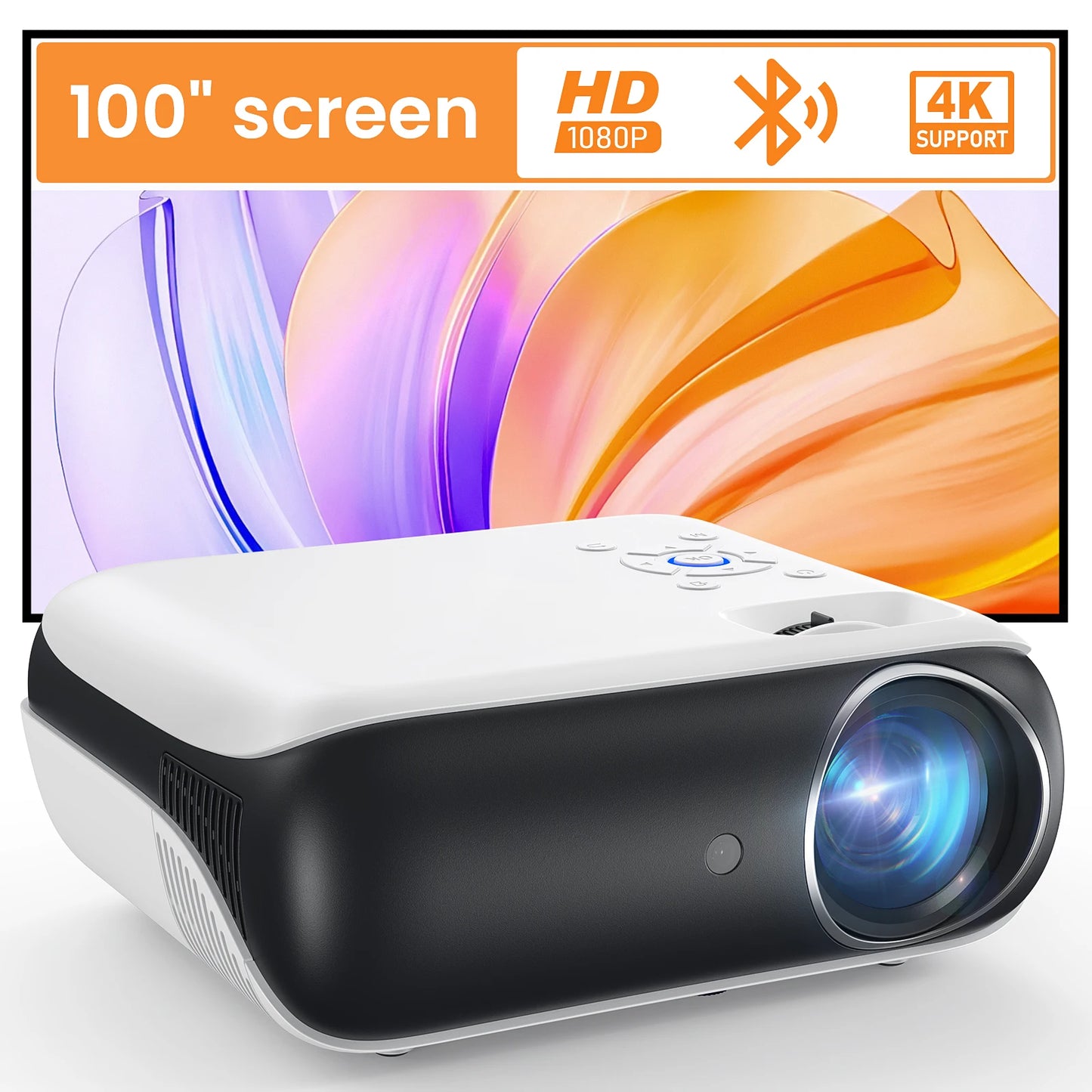 Bluetooth Projector 1080P