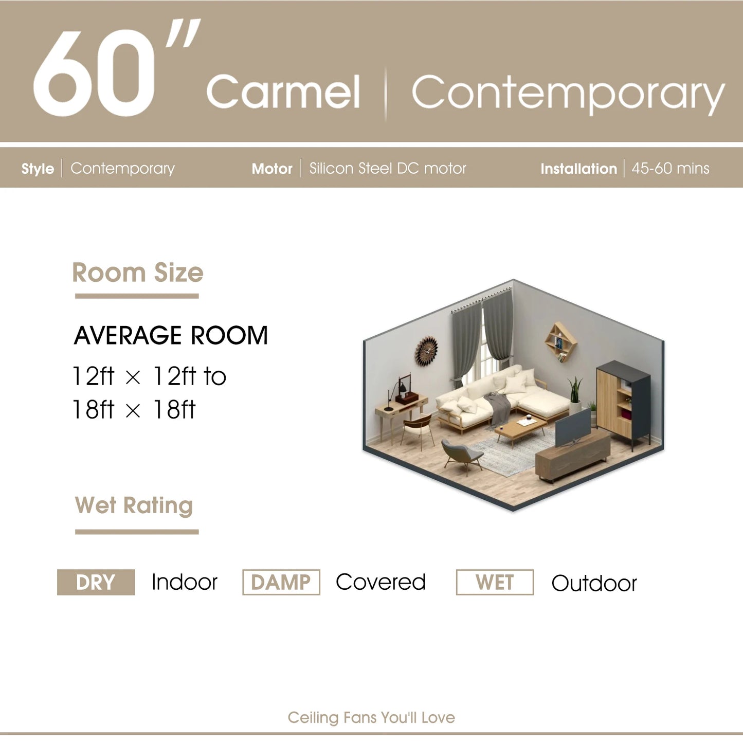 60-Inch Ceiling Fan