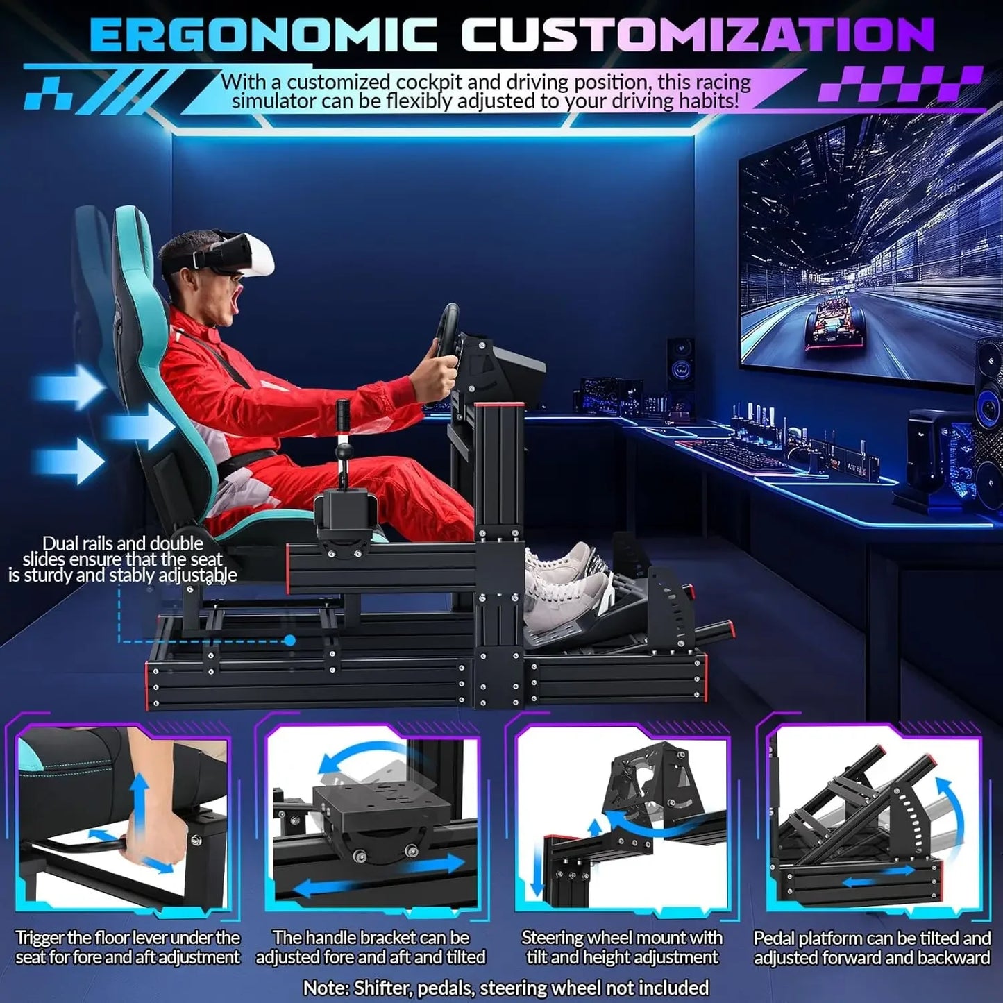 Racing Simulator Cockpit Stand
