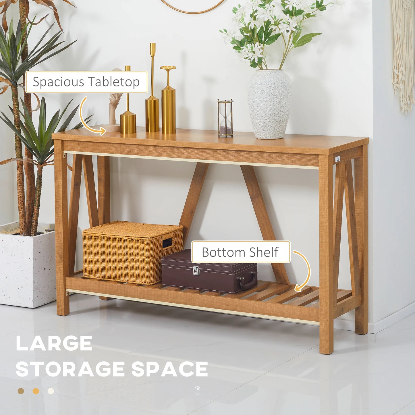 Farmhouse Console Entryway Table