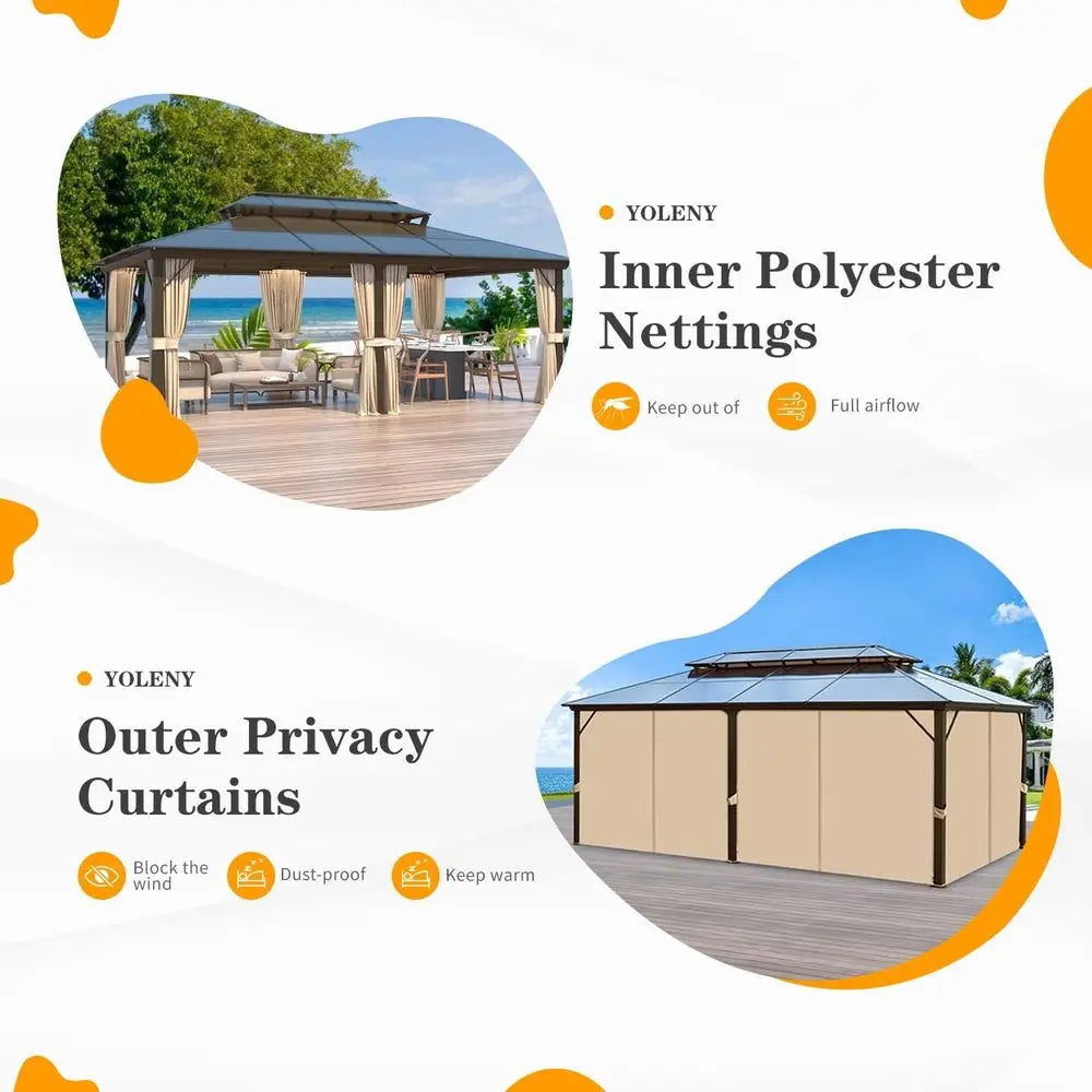 Outdoor Double Roof Gazebo