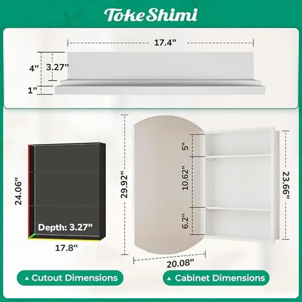 Oval Mirror Medicine Cabinet