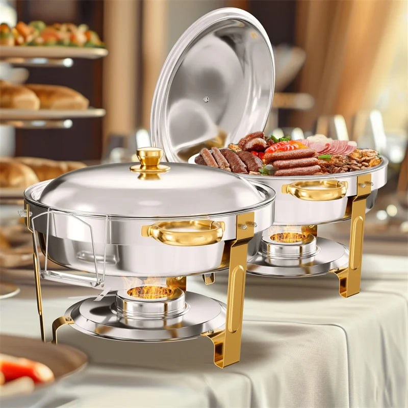 Stainless Steel Chafing Dish - 2/4 Pack