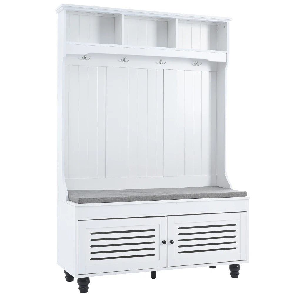 Entryway Bench and Coat Rack