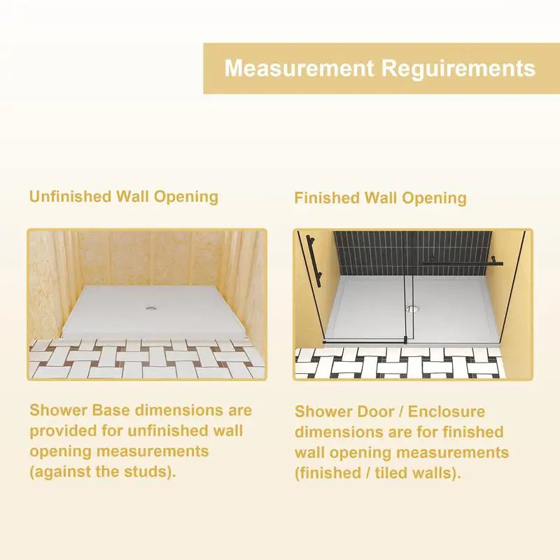 White Shower Base Pan/32" x 60"