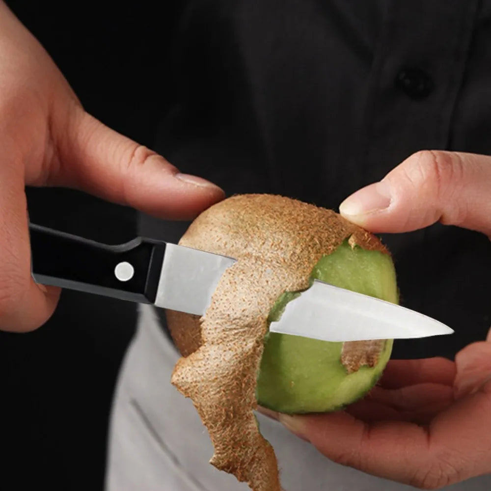 Chef Knifes with Scissors,Sharpening Rod,