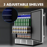 Stainless Steel Beverage Refrigerator,