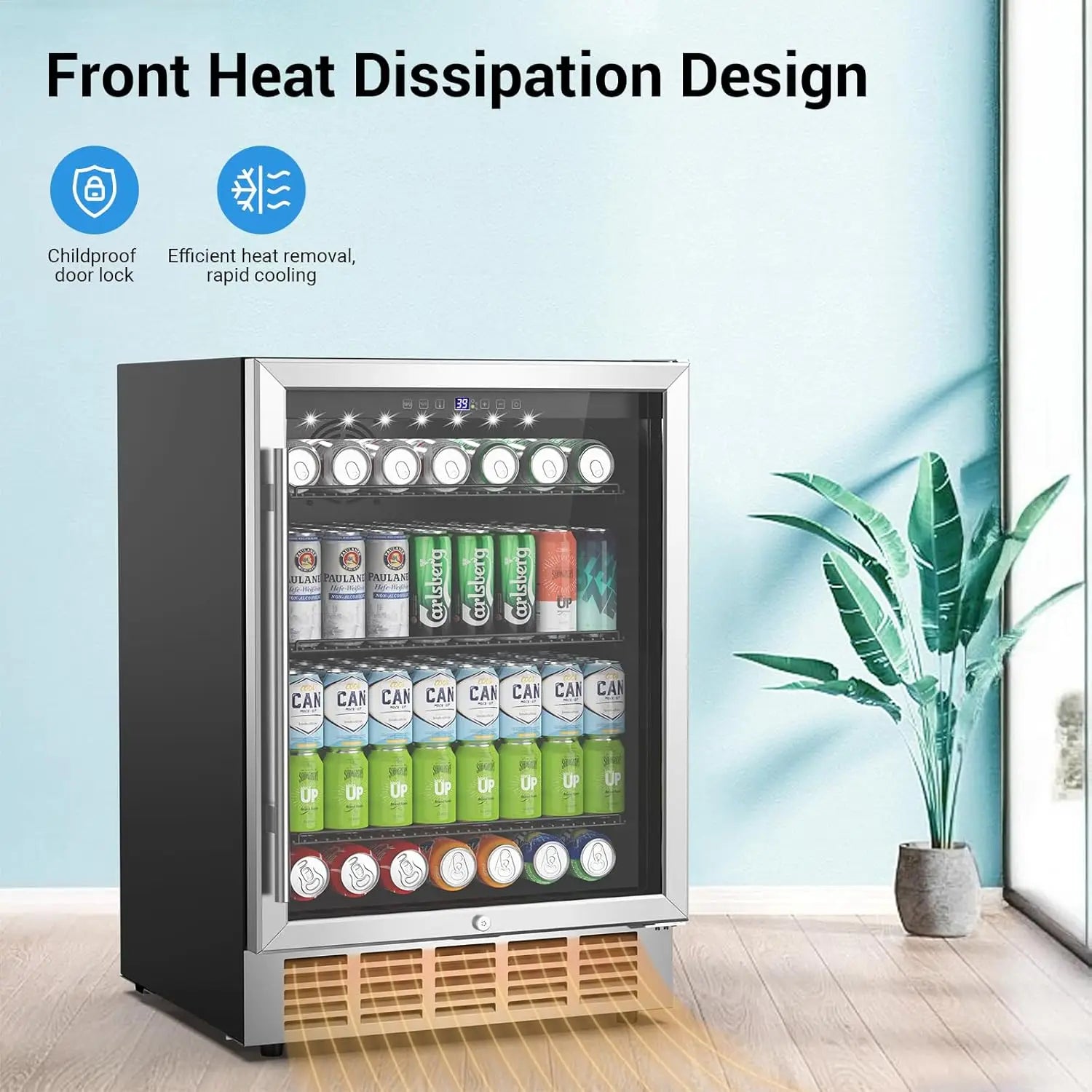 Beverage Refrigerator190 Cans 24 Inch