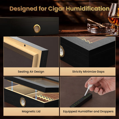 Handmade Wooden Cigar Humidor