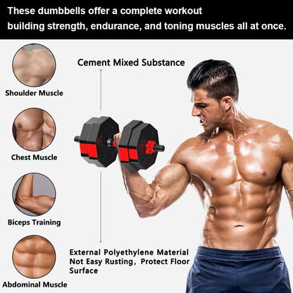 Dumbbell to Barbell Fitness Set