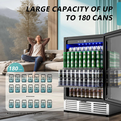 Beverage Refrigerator 24Inch180 Can