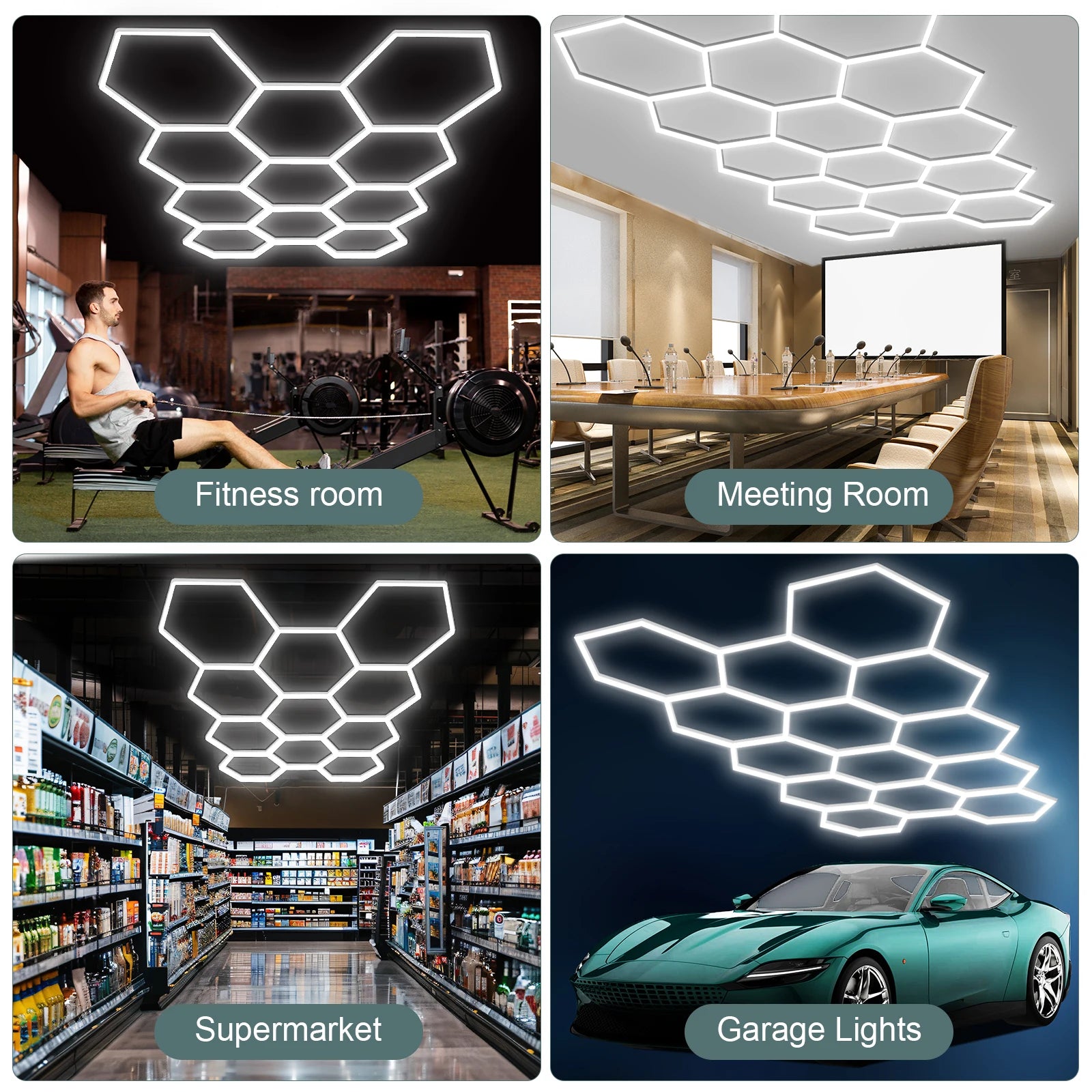 Hexagon LED Lights for Wall Decor and Room Lighting
