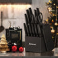 Kitchen Knife Set with Sharpener