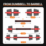 Dumbbell to Barbell Fitness Set